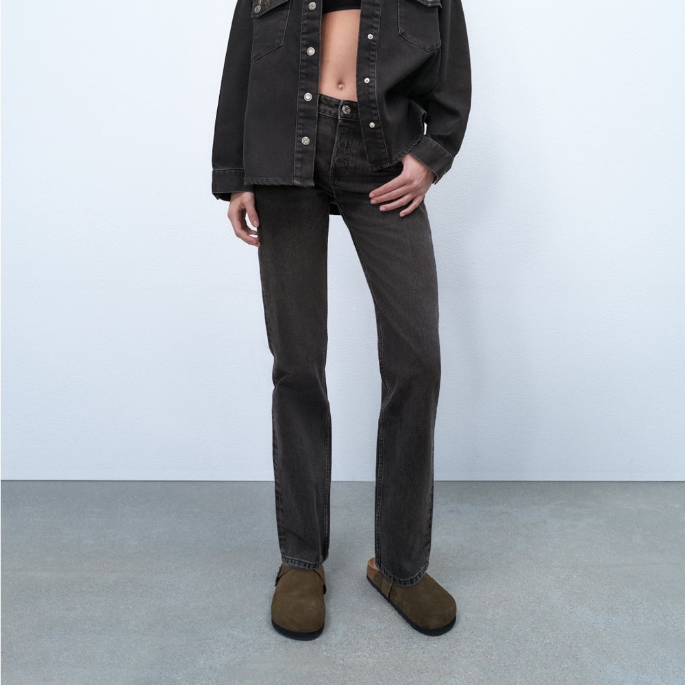 Zara straight leg jeans US 2